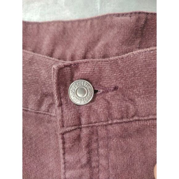 Levis Red Tag 505 Nouveau Jeans Low Rise Straight Leg Pink Corduroy 16m - Picture 4 of 10